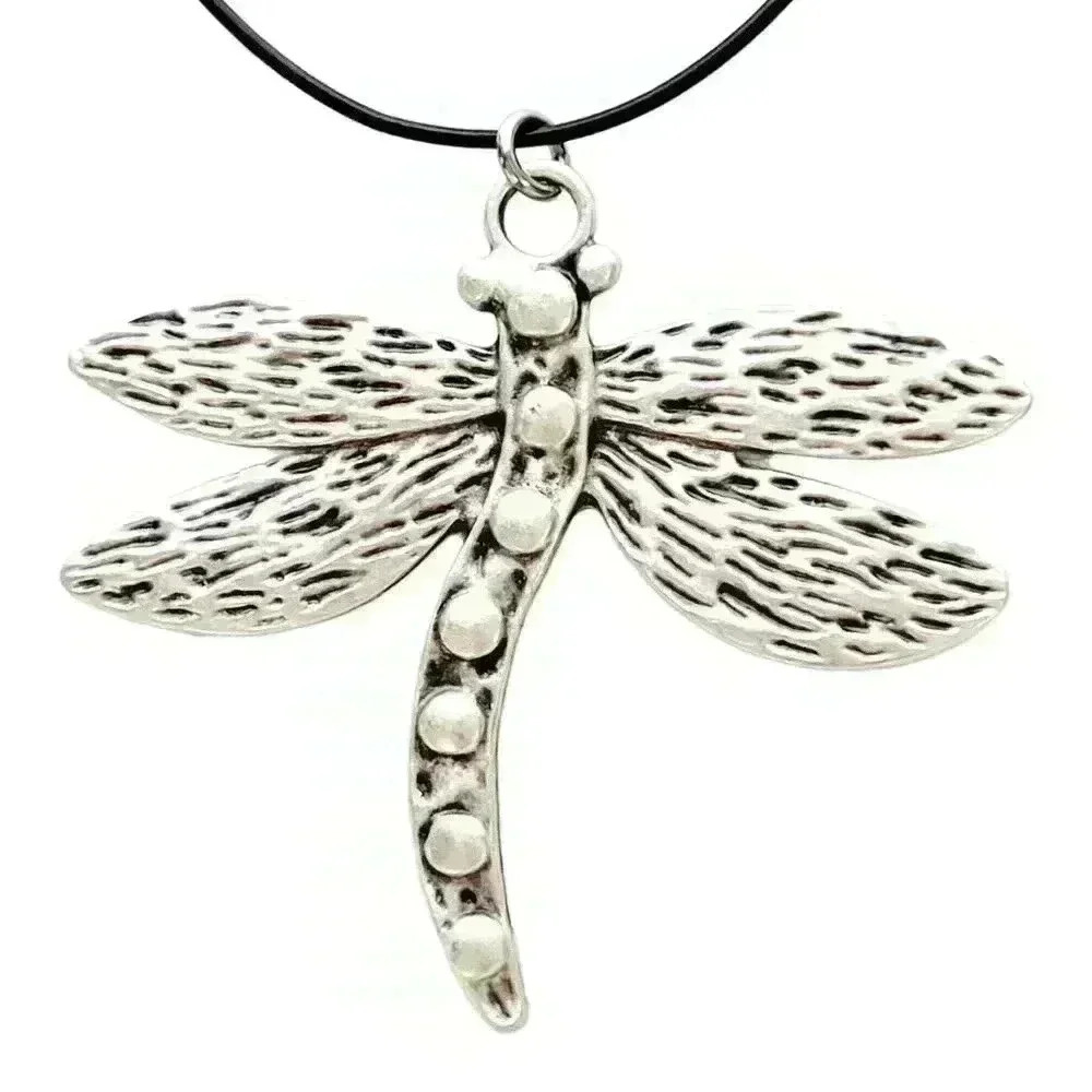 Dragonfly necklace for women dragonfly silver pendant charm - Picture 7 of 9
